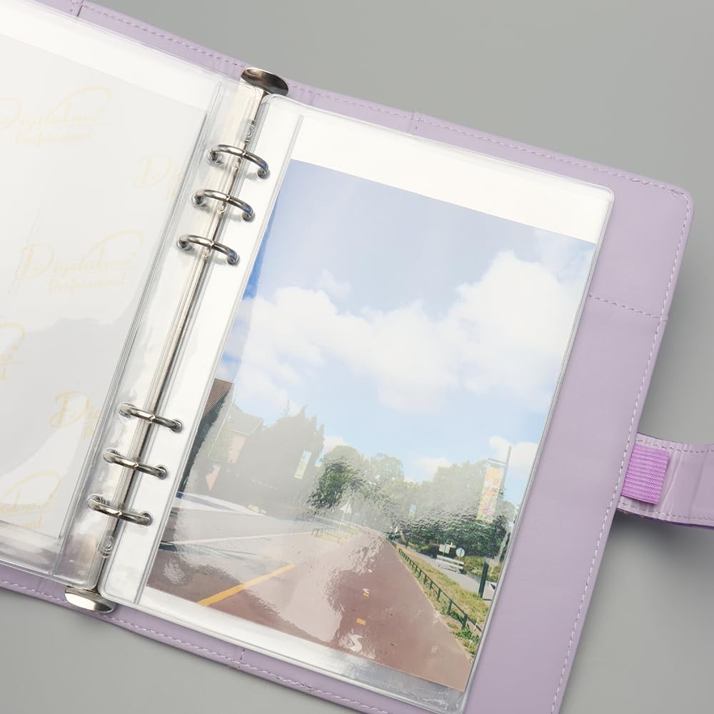 12 PCS A5 Binder Pockets Clear Cash Envelopes Waterproof PVC Page Sleeves
