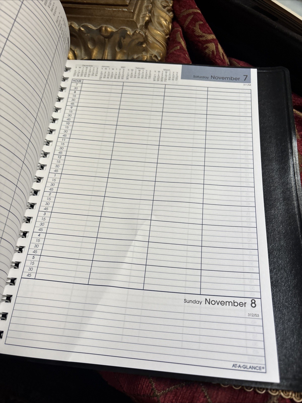 2026 At-A-Glance DayMinder G560-00 4-Person Daily Appointment Book 8 “