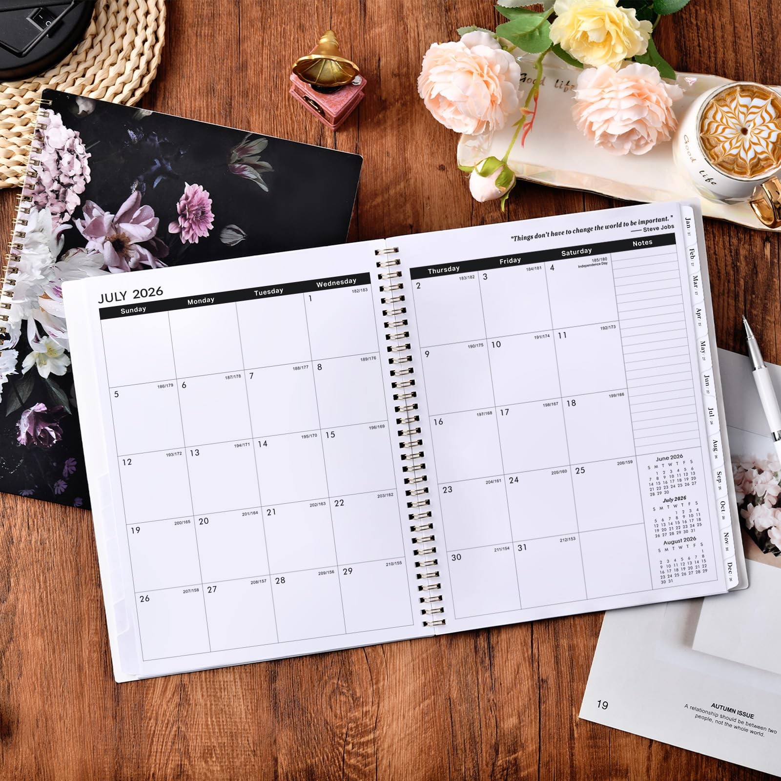 2026-2028 Monthly Planner – 9” x 11”, Large x Black