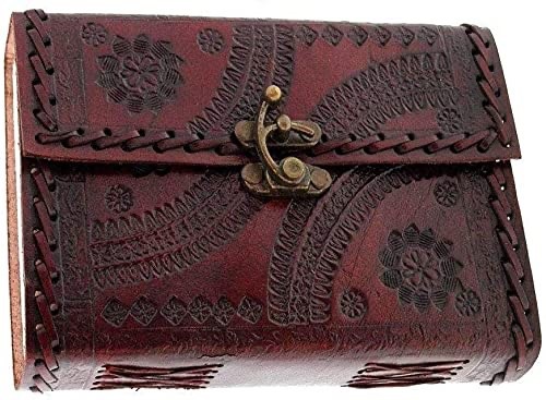 Handmade Vintage Leather Journal–8×6 Notebook, 200 Pages | Buy 1 Get 1 Free