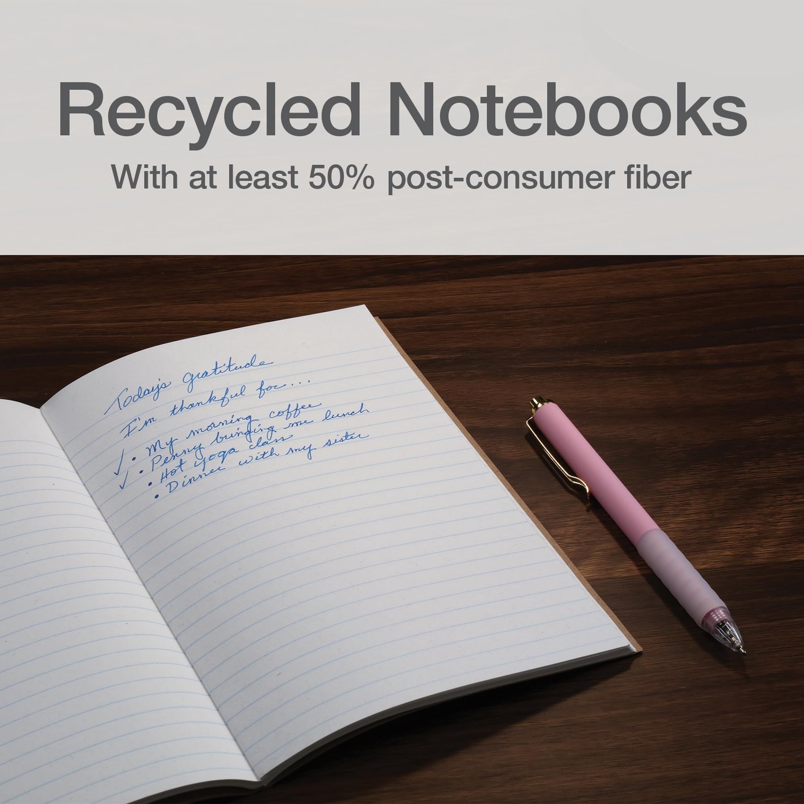 Oxford Composition Notebook 6 Pack,Notebooks for 6 Count (Pack of 1), Kraft