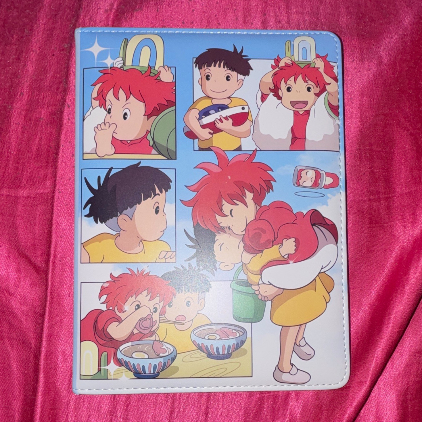 Studio Ghibli ￼ Illustrated Anime Blank Lined Diary Journal Notebook Blue Cover