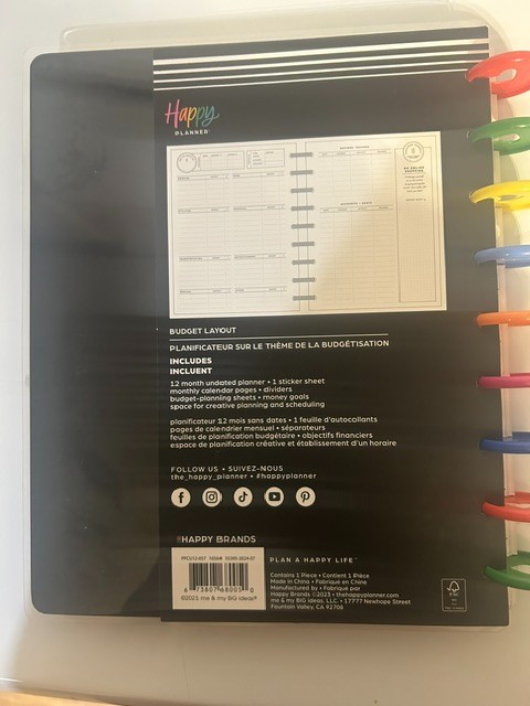 Happy Planner Classic Budget Planner Big Dollar Energy Undated 12 Month New