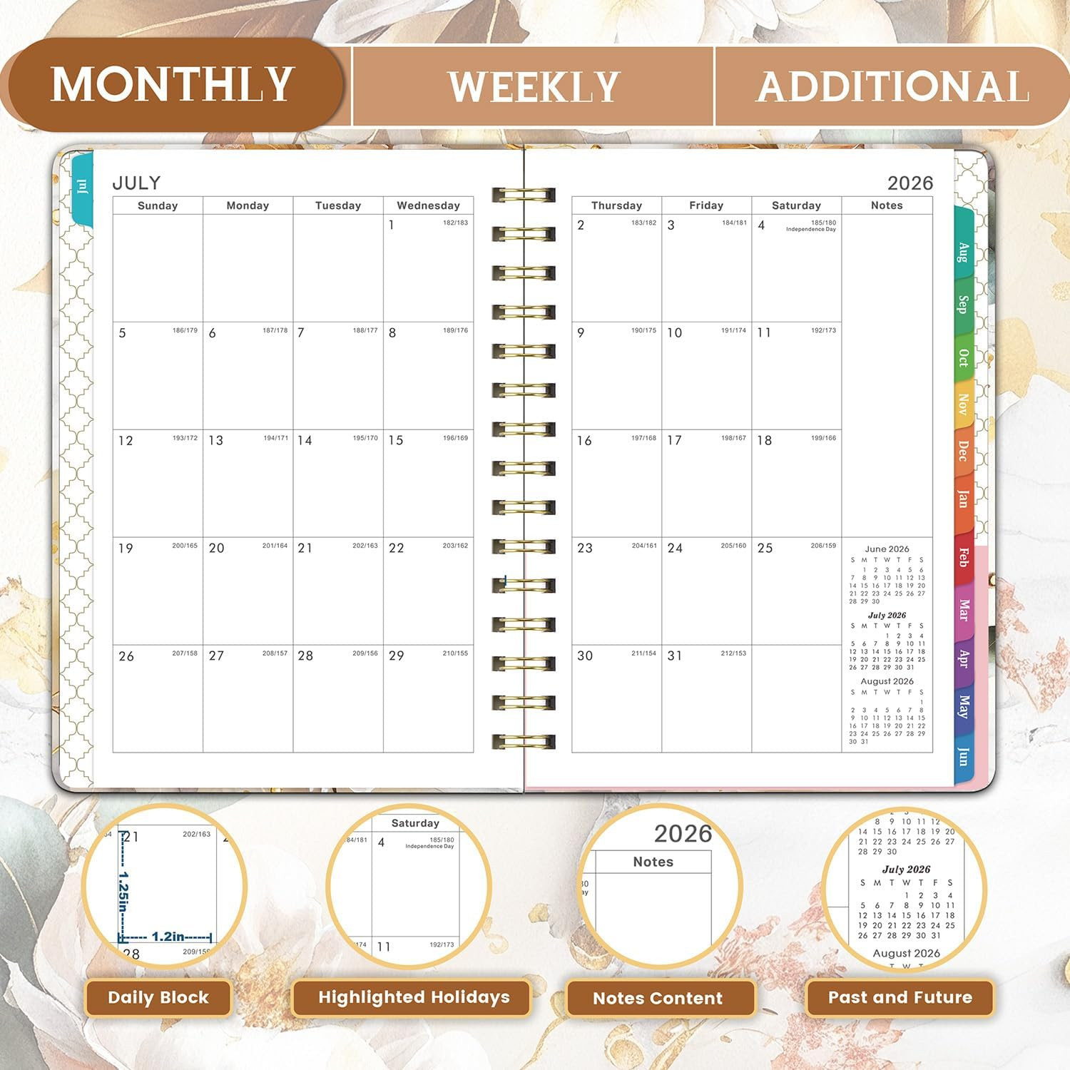 Planner 2026-2027 – Planner 26-27 Weekly and Monthly, Jul.2026 – Jun.2027, 8….