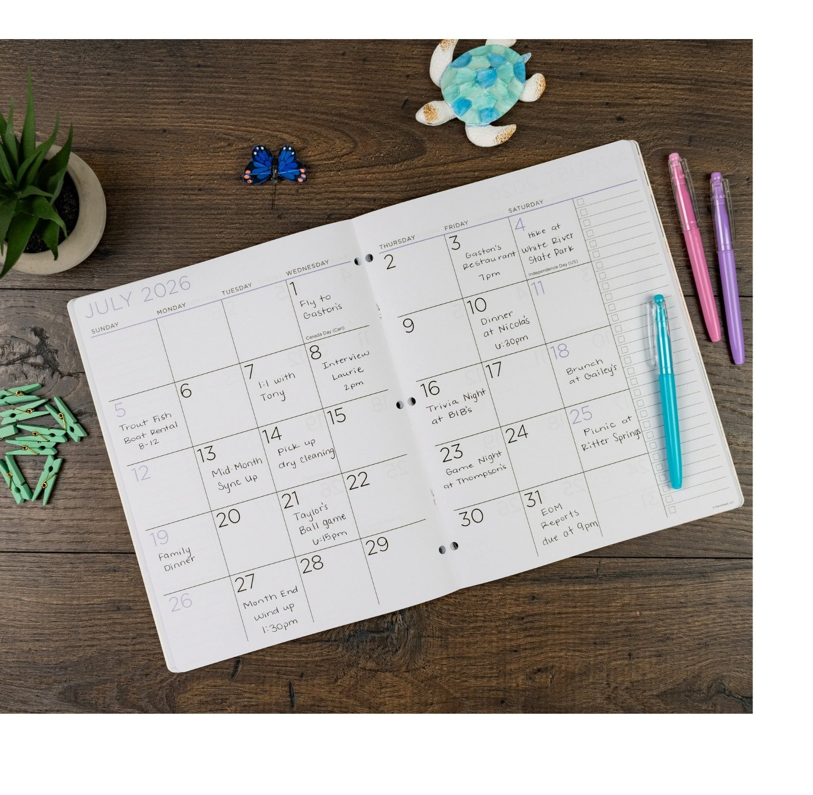PlanAhead See It Bigger Floral Apr25-Mar27 Monthly 8.5×11″ Planner Large