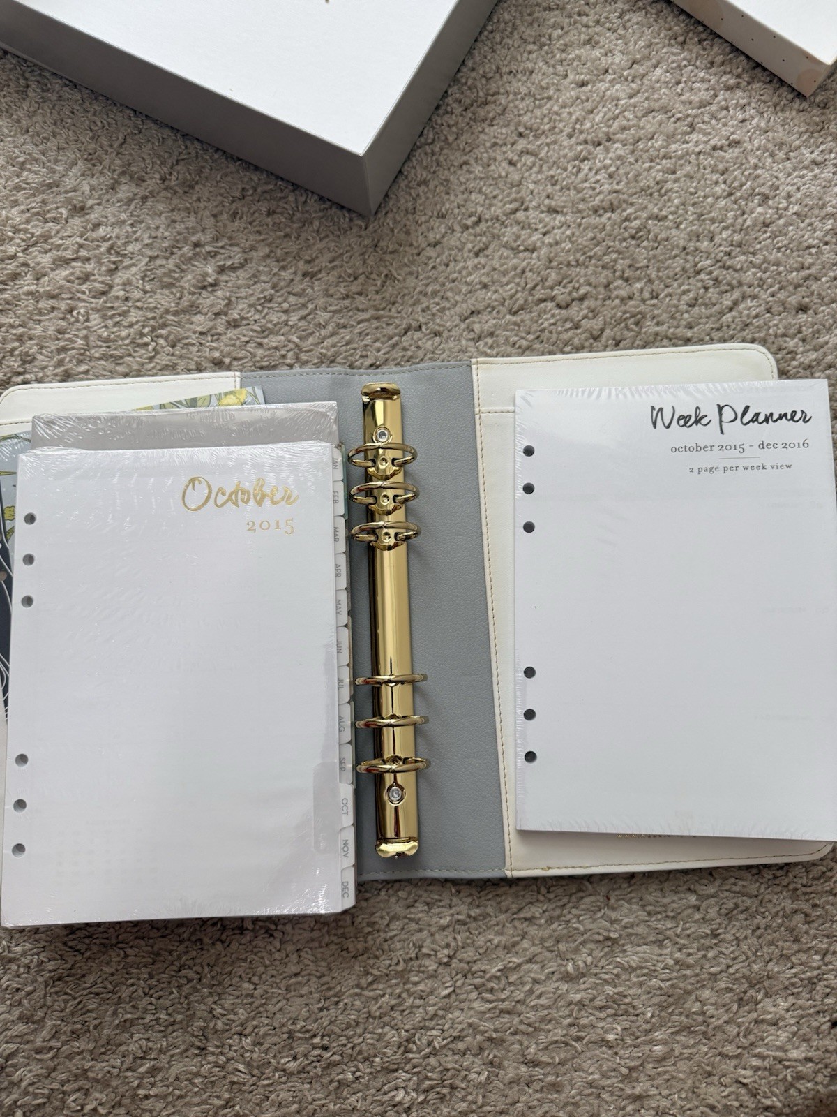 Webster’s Pages Planner, A5 Teal/white Planner Kit, New