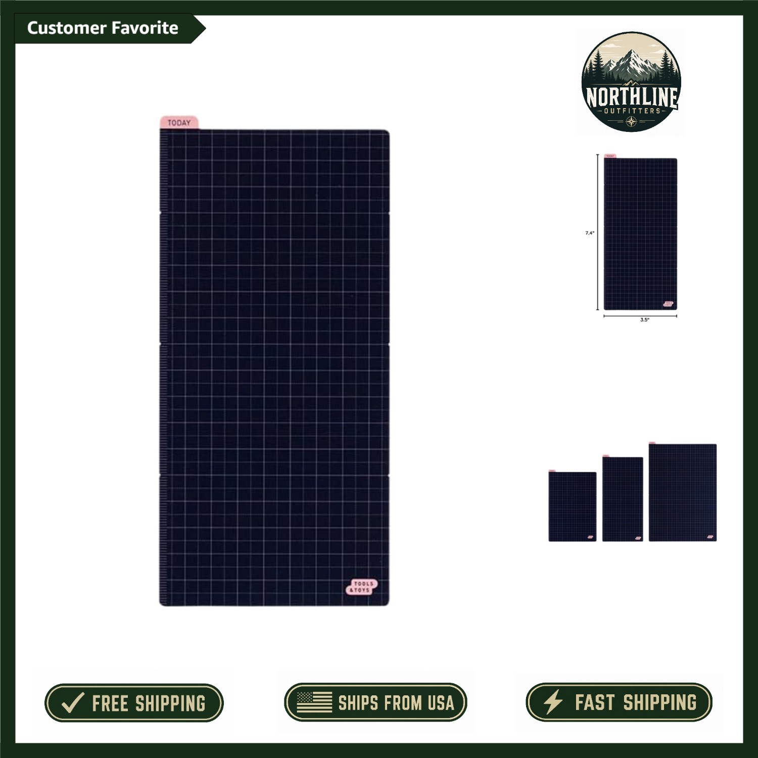 Lightweight Navy Pink Pencil Board – Perfect for Weeks Book & On-the-Go Writing