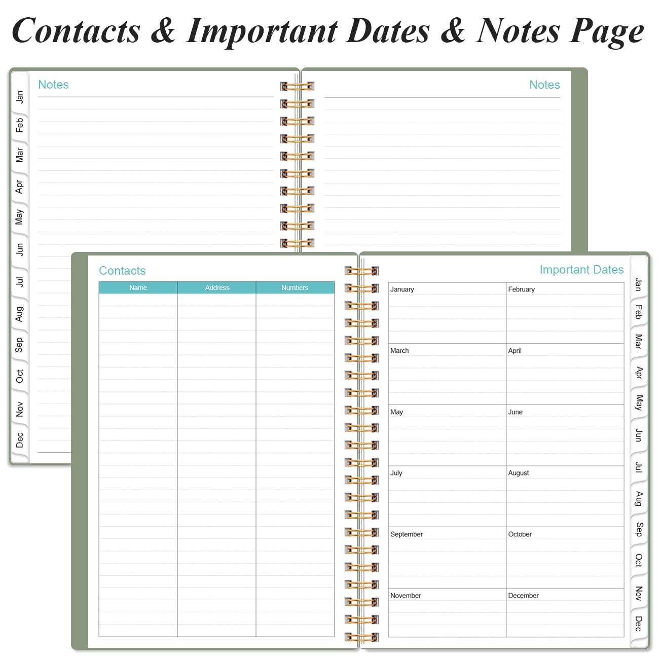 2026 Planner – Weekly and Monthly Calendar Planner from Jan 2026 – Dec 2026, …