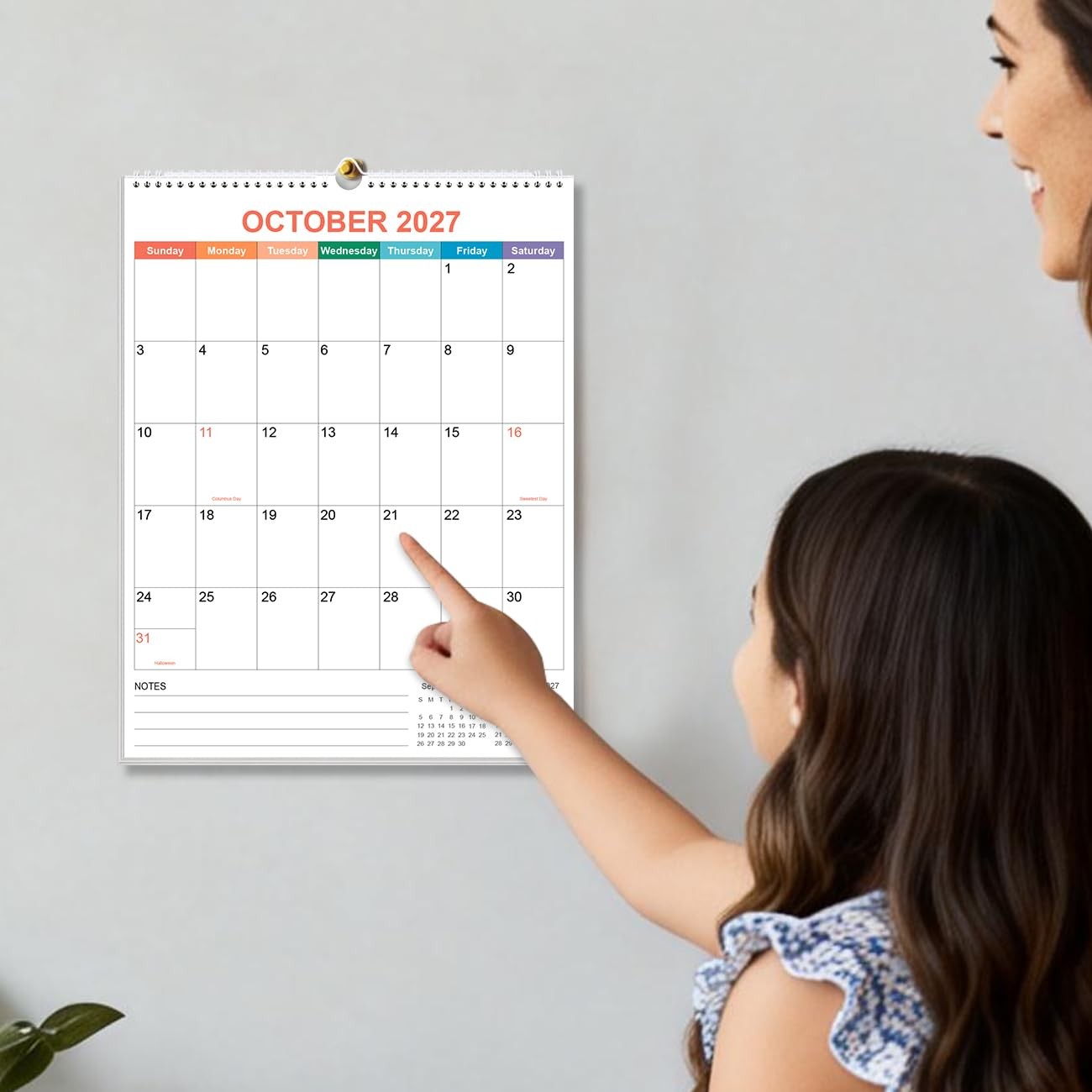 2026-2027 Calendar – Wall from July 8.5″ x 11″, Colorful