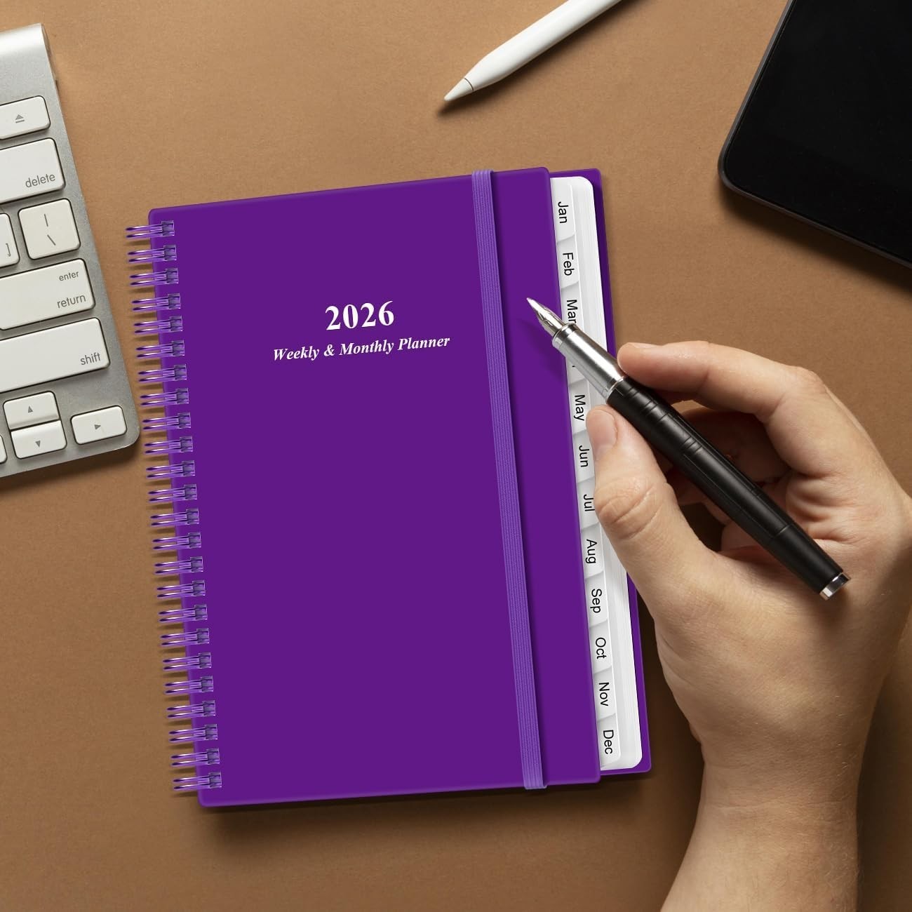 Compact 2026 Weekly Planner: Spiral Bound, 6.4″ x 8.5″, Stylish Organization