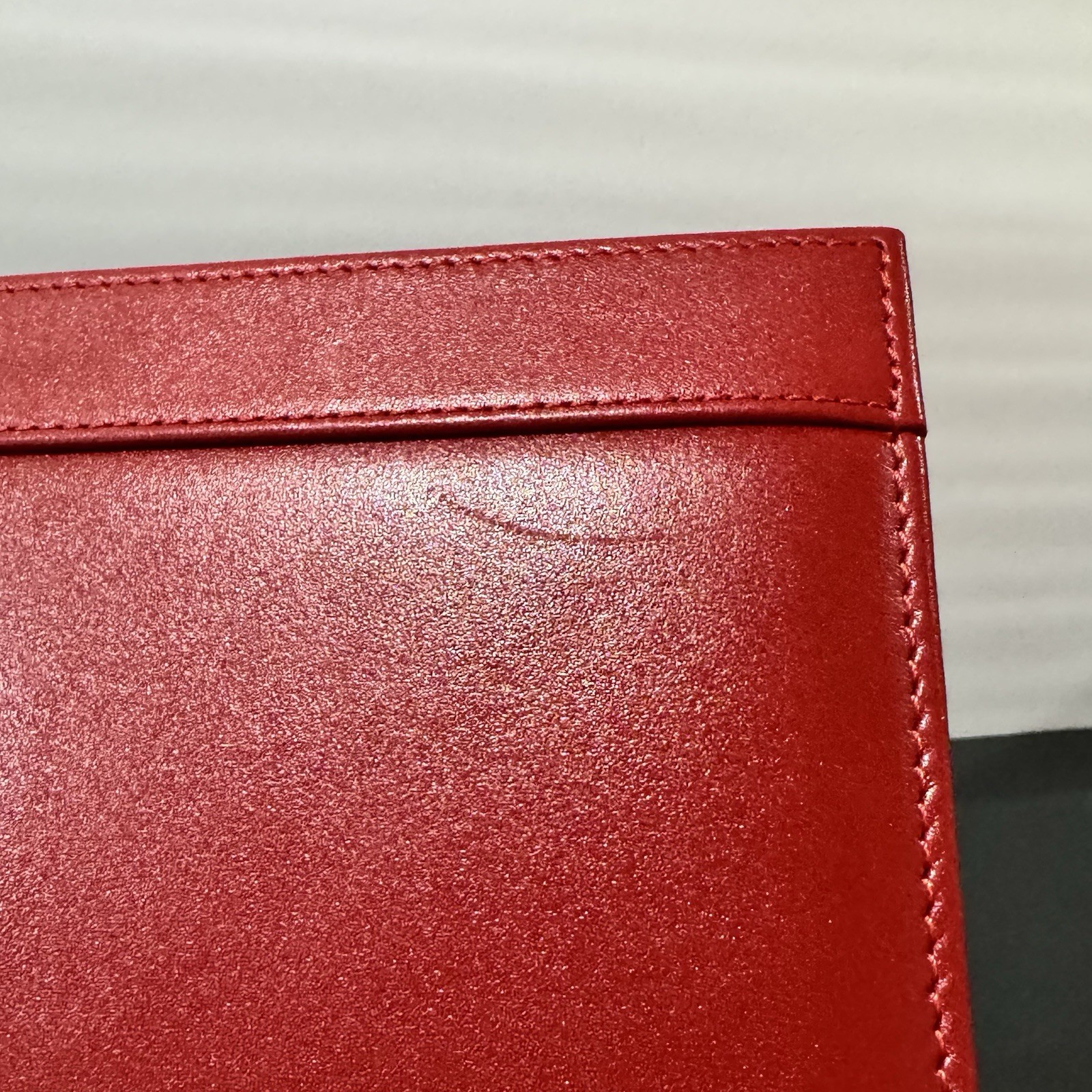 Levenger Red Leather Tyler Folio Executive Portfolio 12.5×10” NWOB Retail $170