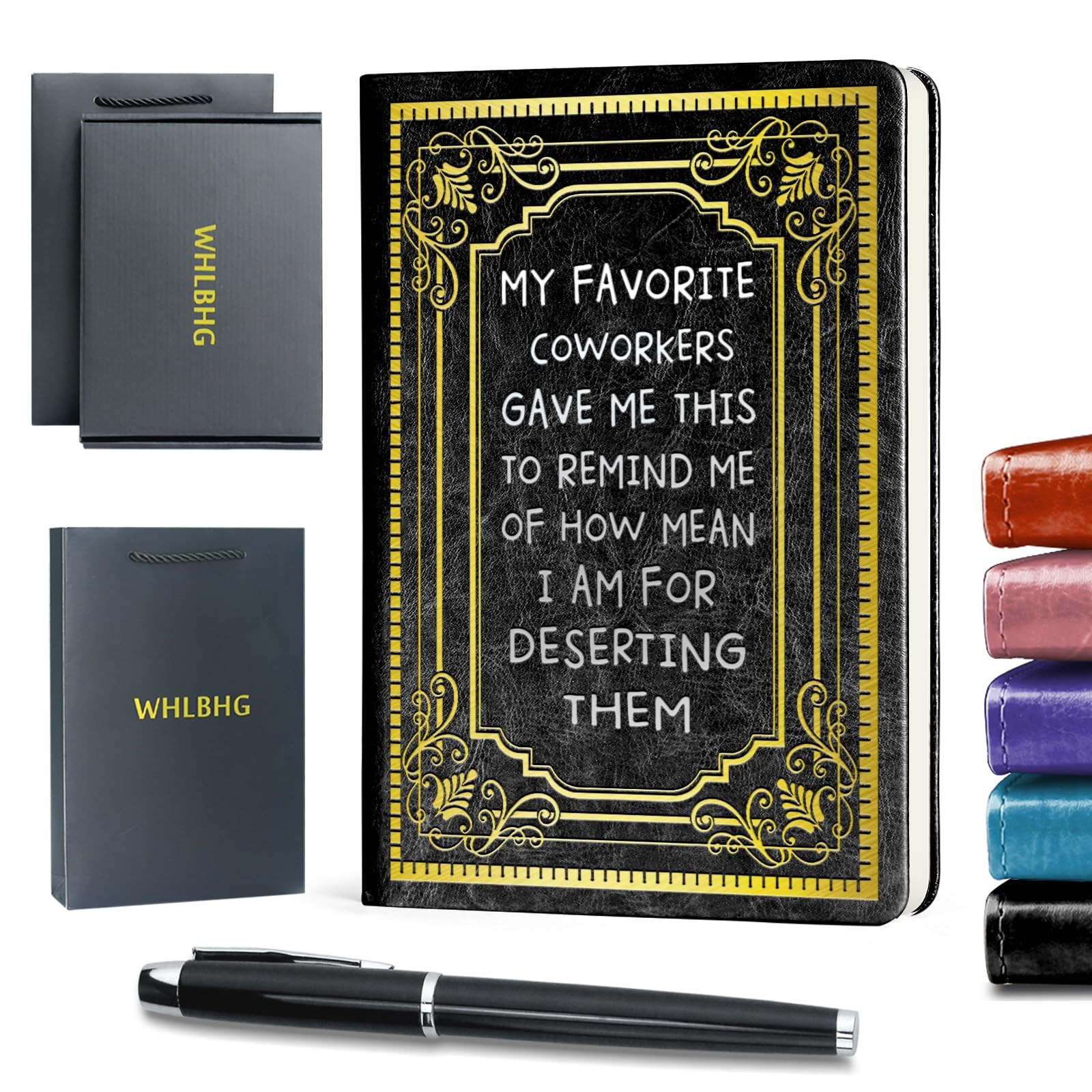 Coworker Gift Funny Notebooks for Work My Favorite MY FAVORITE-Black
