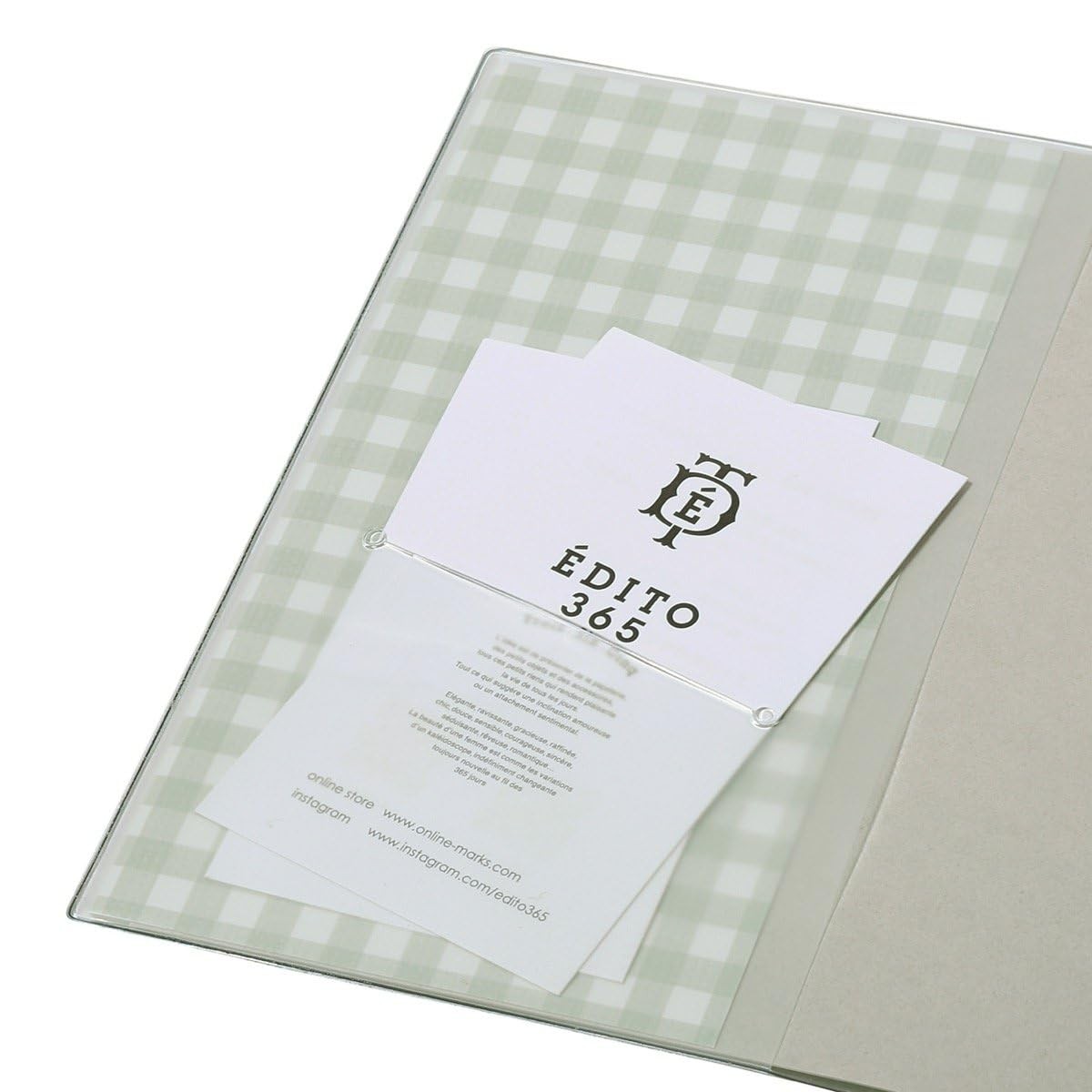 Planner 2026 Weekly Block Square148 Gingham Check Gray