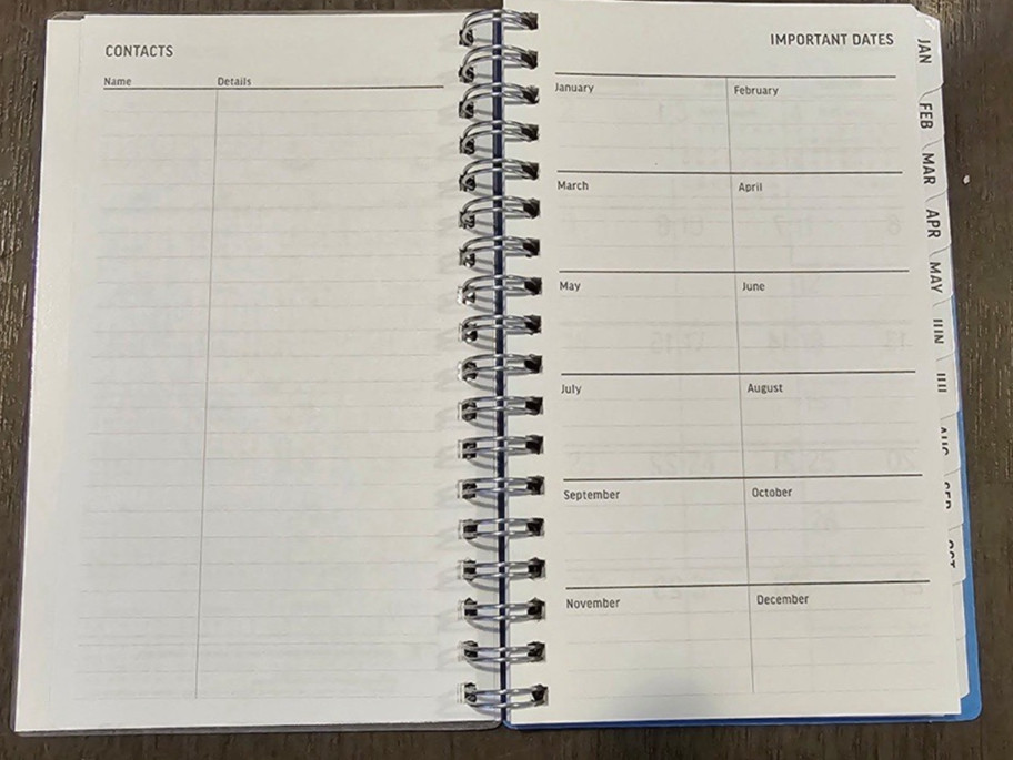 2027 Blue Sky Lindley Calendar Year Weekly & Monthly Planner (3″ x 6″)