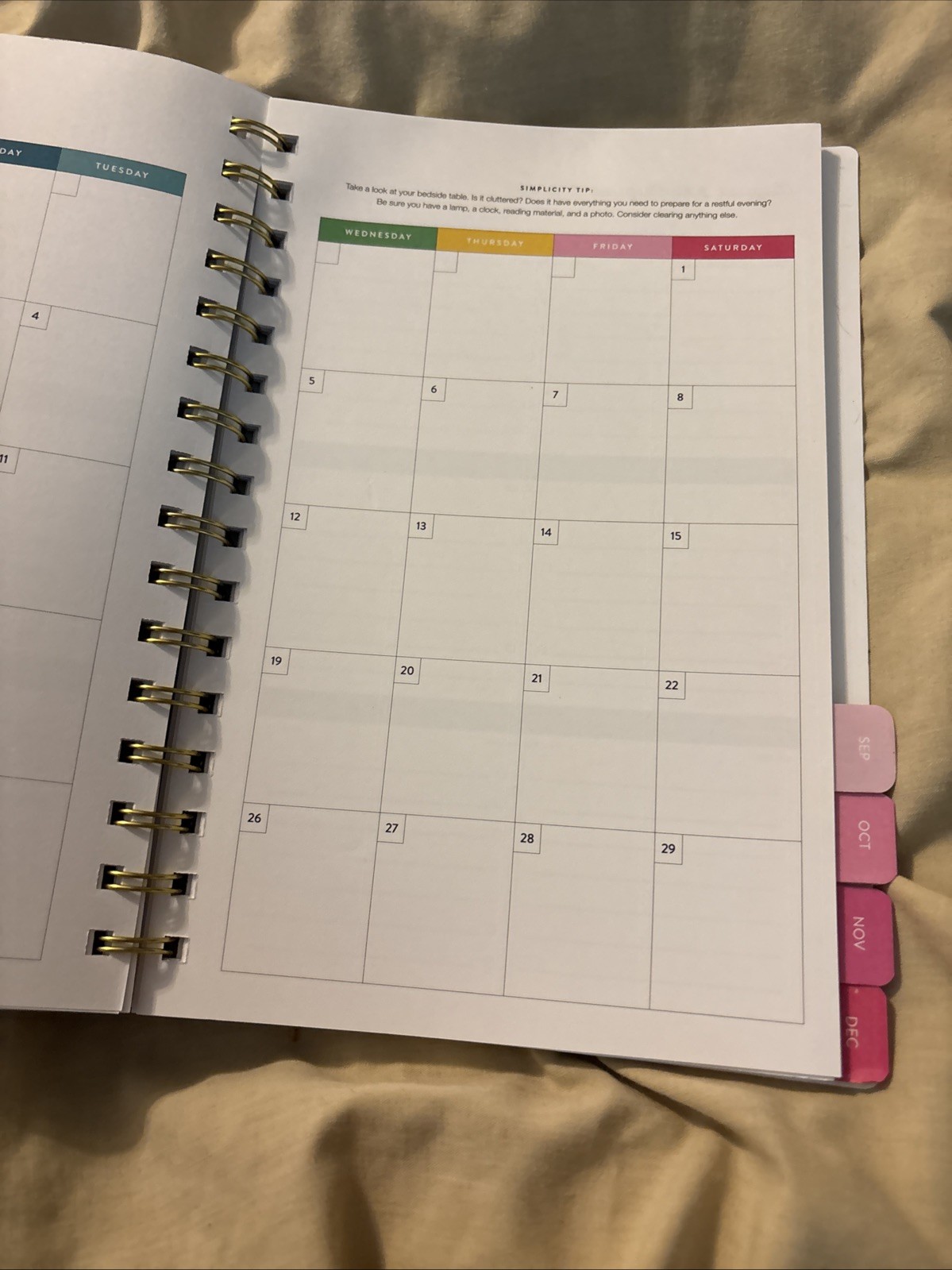 Emily Ley Simplified 2026 Calendar Planner Weekly New Year Fashion Colorful Stri