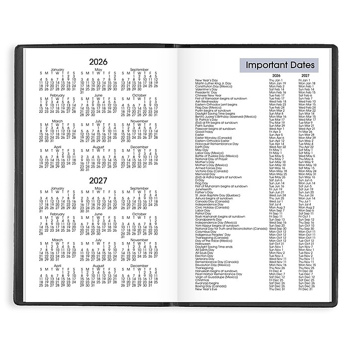 2026 At-A-Glance DayMinder My Month Planner Black (3.5″ x 6″) SK48-00