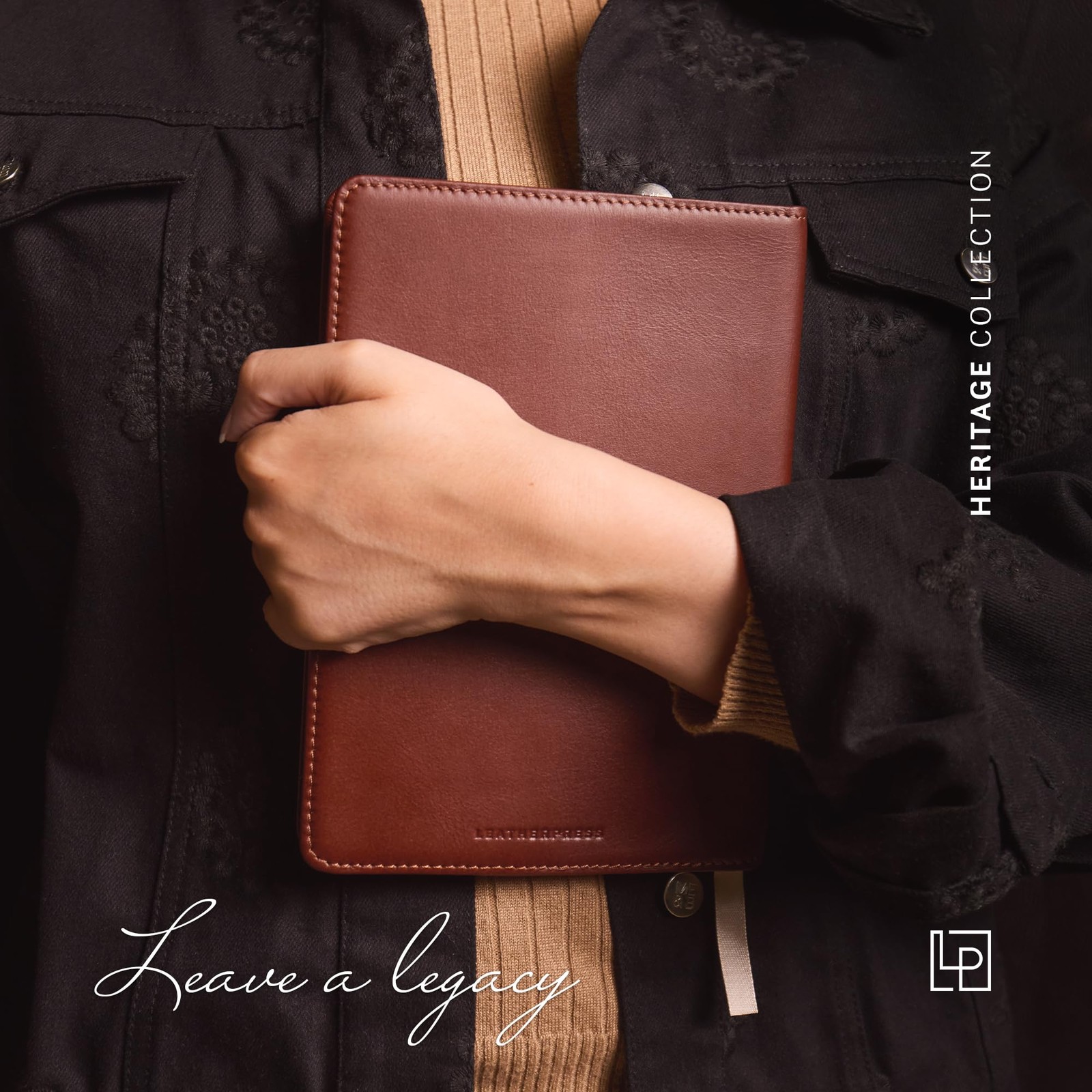 Refillable Journal Figaro Red Full Grain Leather 8″ x 5.75″ – 160 Lined Pages