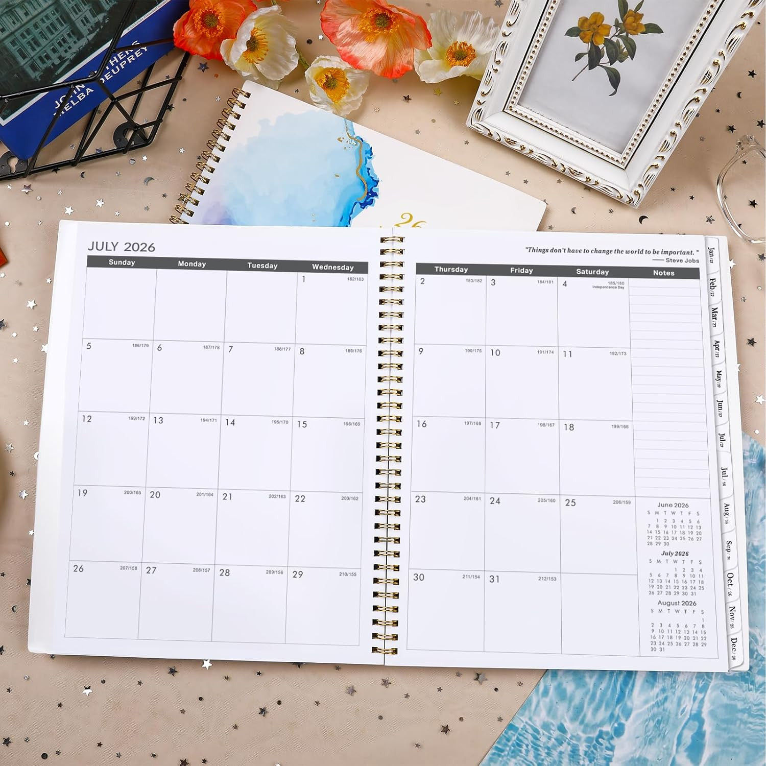 Monthly Planner 2026-2028 – 2 Year Planner 2026-2028, July 2026 – June 2028, 9″