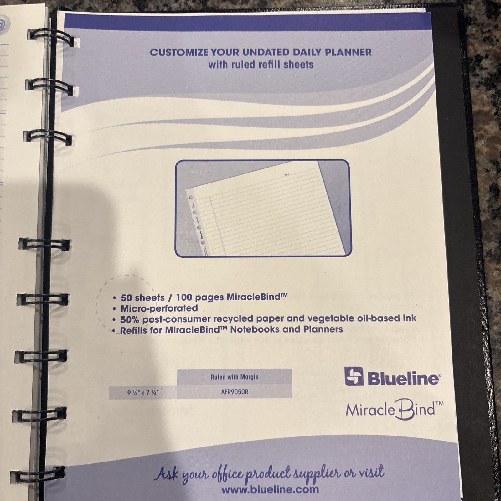Blueline NotePro And Graphics Notebook, 7 7/16″ x 9 1/2″ , Black A29C81