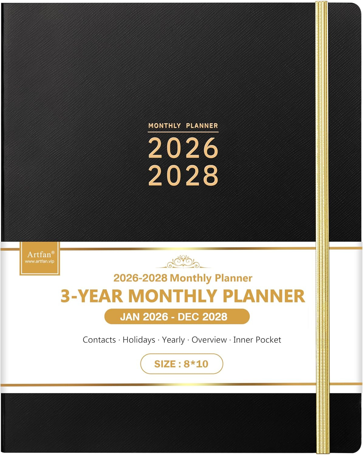 2026-2028 Monthly Planner – 3 Year Monthly Planner 2026-2028, Jan.2026 – Dec.202