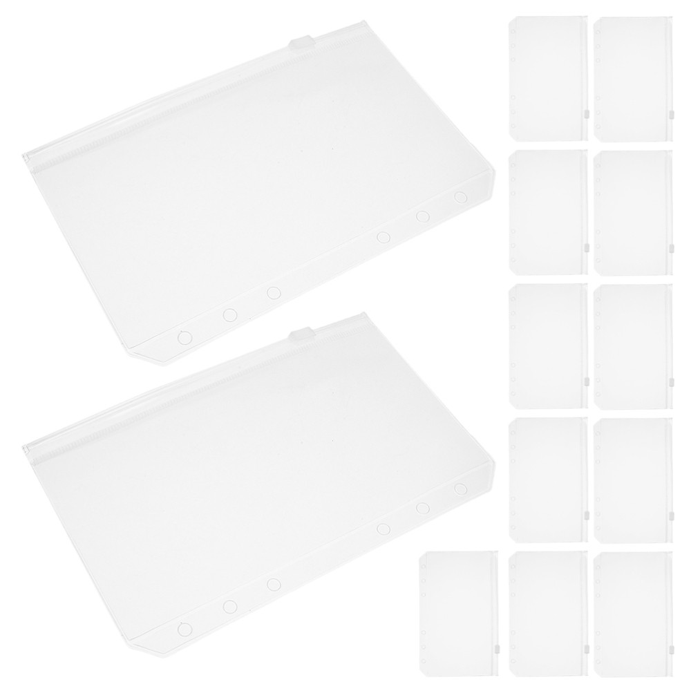 20pcs A6 Planner Inserts: A6 Zipper Binder Pockets For Budget Books –