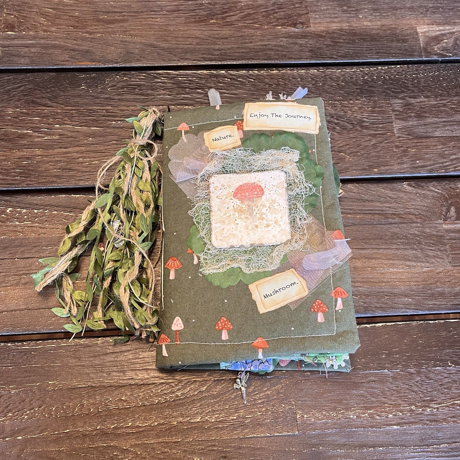 Mushroom Nature Junk Journal Woodland Softcover Decorated 3 Signatures