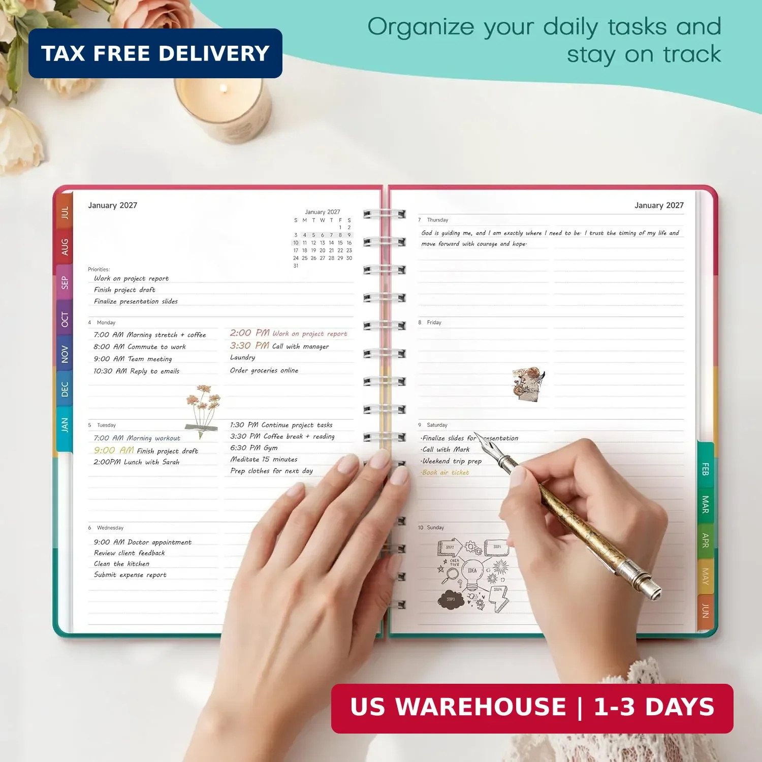 Planner 2026-2027 Monthly and Weekly Academic Planner July 2026 – June 2027, Har