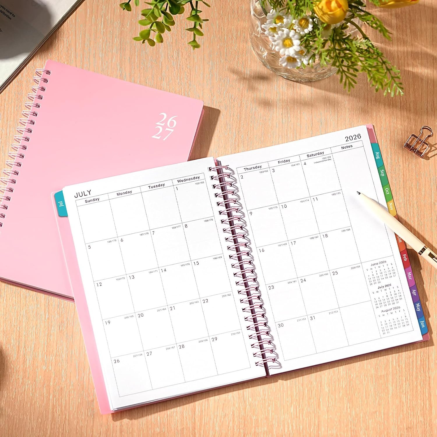 Planner 2026-2027 – Weekly and Monthly Planner 2026-2027, Jul.2026 – Jun.2027, A