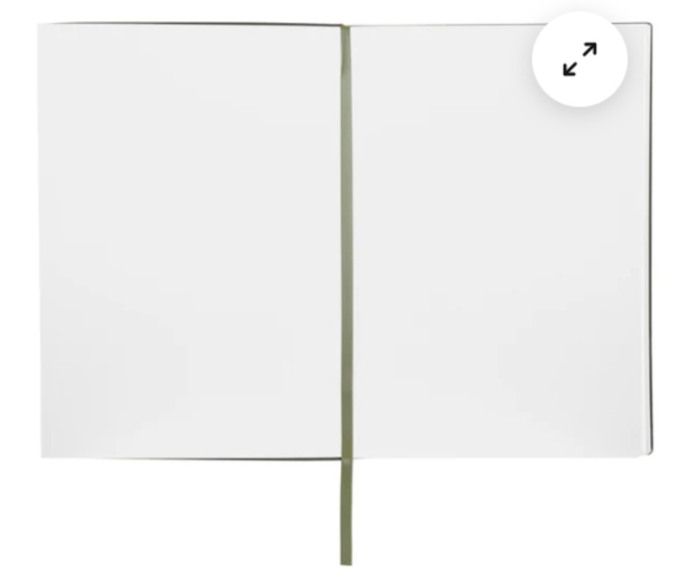 HTF Hugo Boss Plain Paper Notebook/ Journal 8.5”x6” (A-5) 160 Pgs Khaki