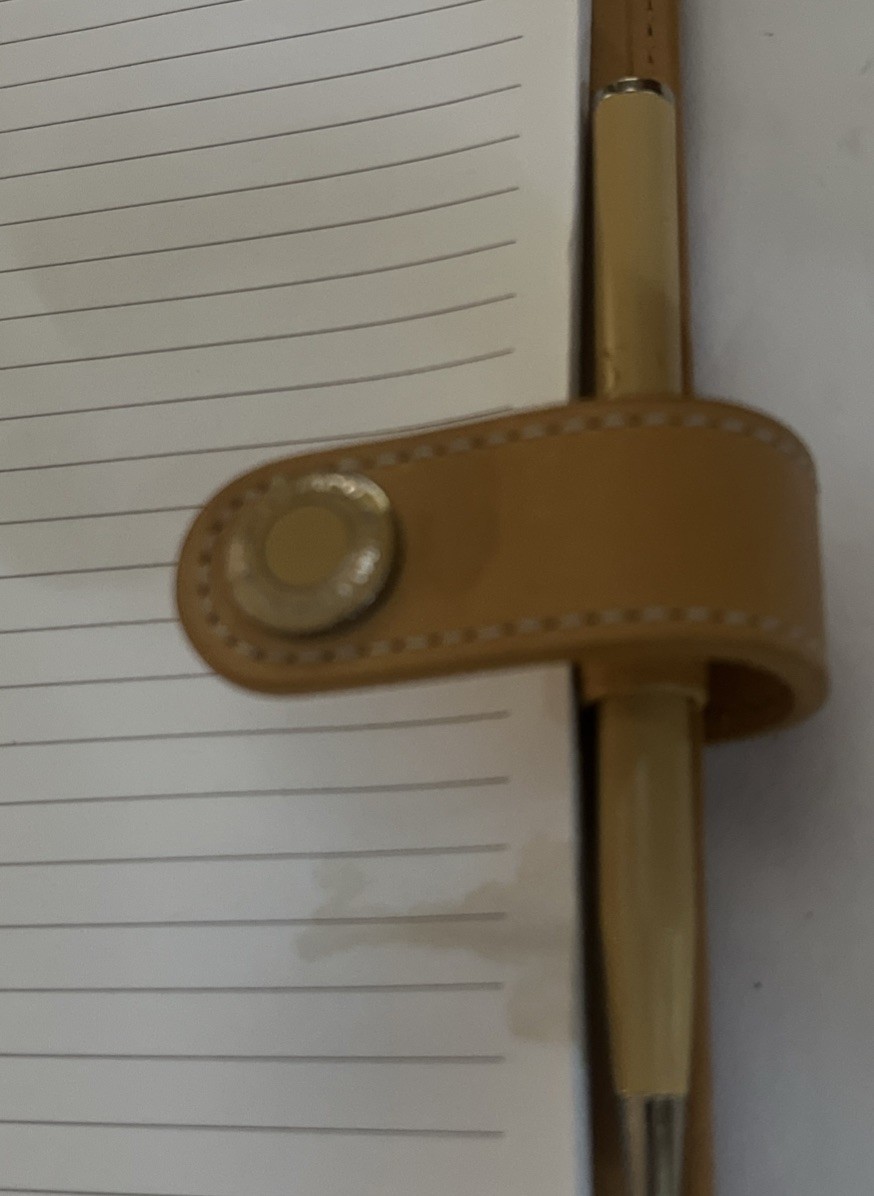Vintage Coach Yellow Leather Portfolio Padfolio 8.5” X 6” Note Pad Y2K