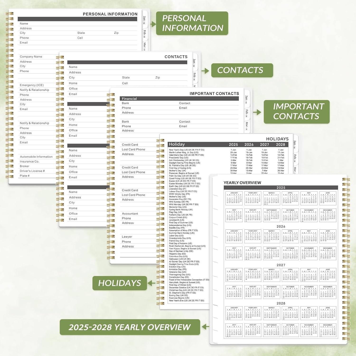 2026 Planner – Planner 2026, Weekly and Monthly Planner, Jan 2026 – Dec 2026, 6.