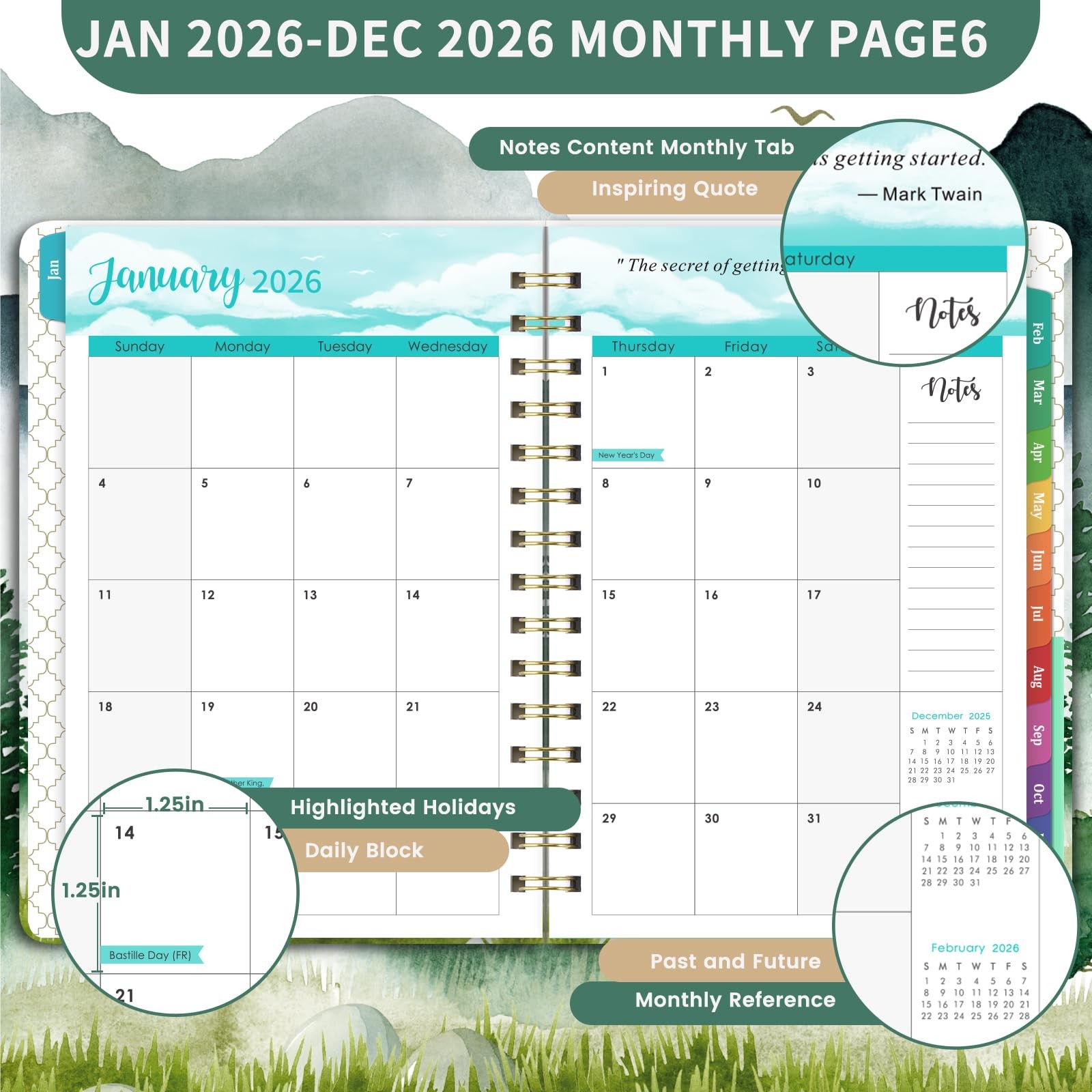 2026 Planner – 2026 Planner Weekly and Monthly Planner 2026 from Jan.2026-Dec…