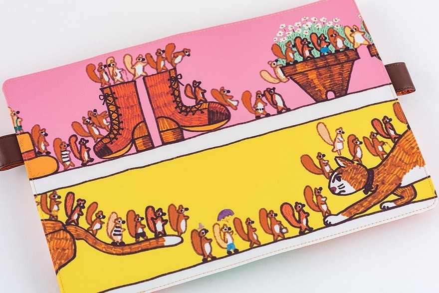 Hobonichi Techo 100%ORANGE Squirrel Theme 2026 A5 Cousin Planner Cover Japan NEW