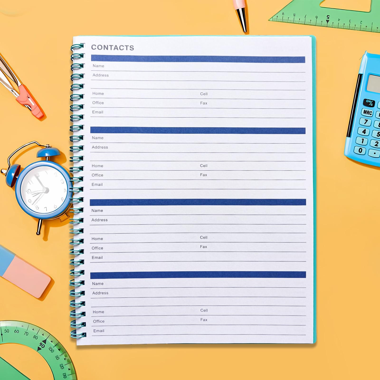 2025-2026 Calendar Planner – 18 Months, Monthly & Daily, Blue, Pocket, 7.6″x10.2