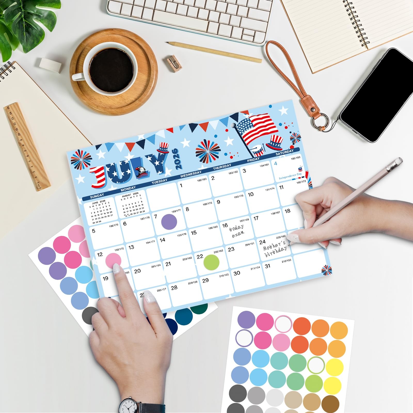 XISIDO 2026-2027 Magnetic Calendar for Fridge Seasonal