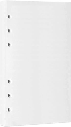 A6 Blank Refill Paper, 100 Sheets/200 Pages Loose Leaf Paper for Filofax Persona