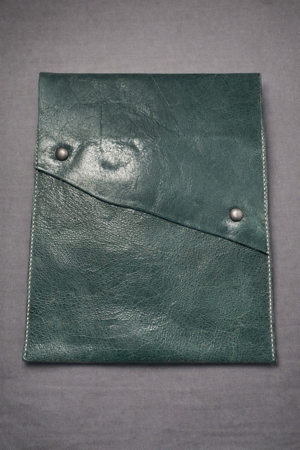 Handcrafted Leather Envelope Pouch 9×10 | Artisan Made | Large Document Clutch