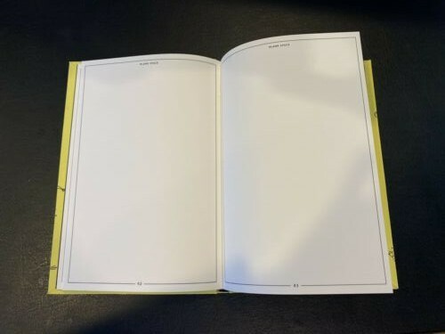 Blank Space unlined book by Easy, Tiger – Hardcover, 144 pages, Free Shipping!