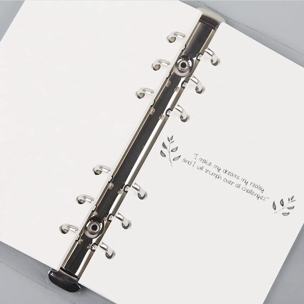 A6 Blank Refill Paper, 100 Sheets/200 Pages Loose Leaf Paper for Filofax Persona