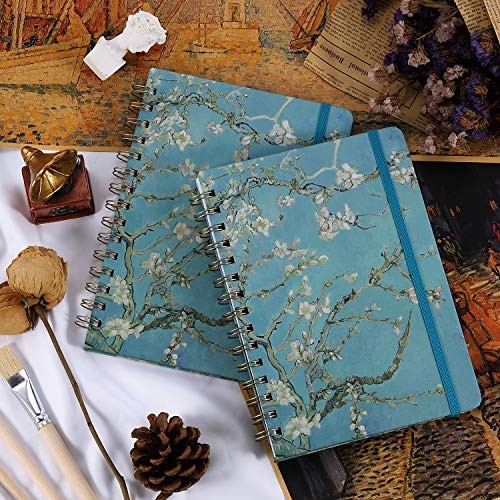 Hardcover Ruled Journal Notebook 6.3×8.35 Spiral College Ruled 134 Pages