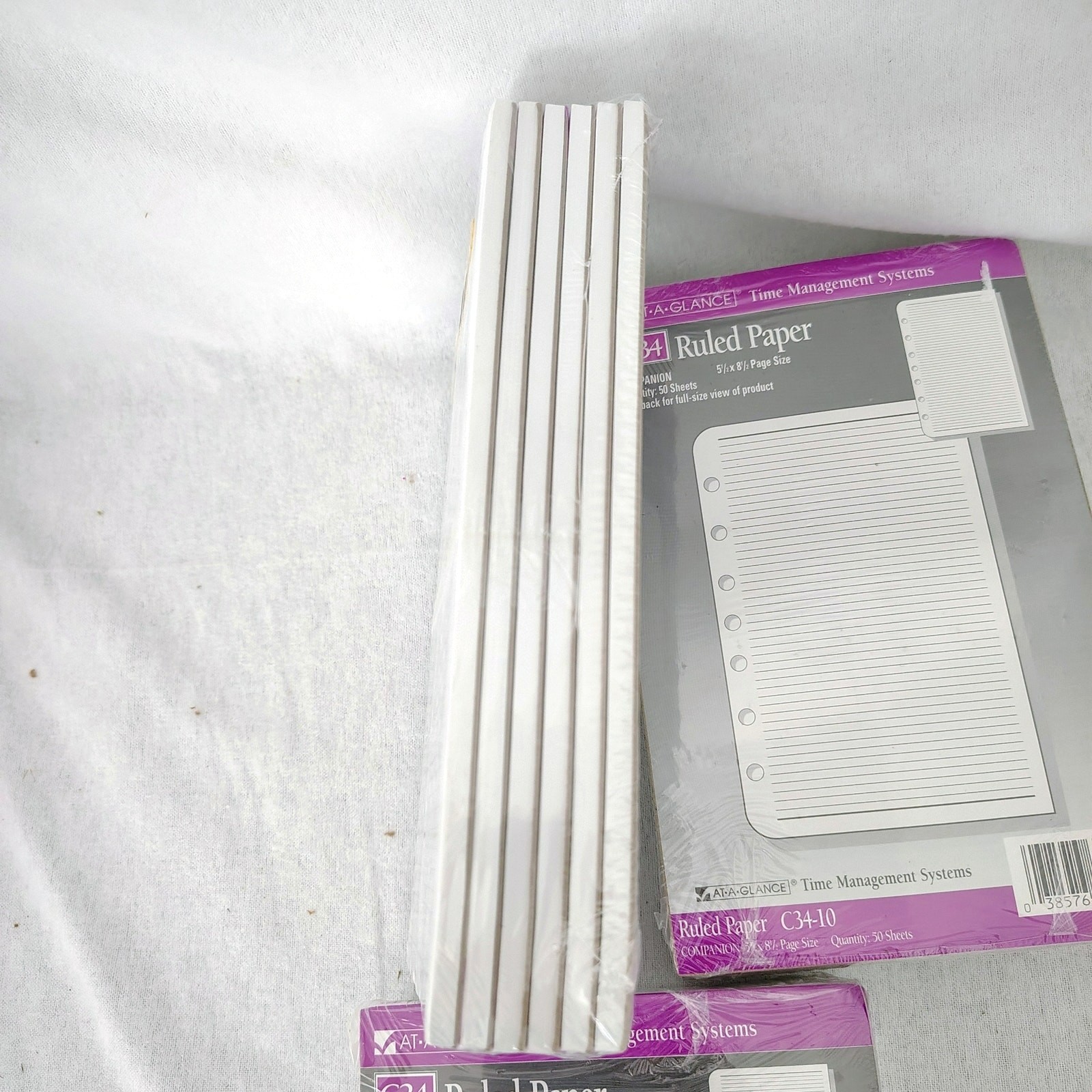 At A Glance Time Management Systems C34 Ruled Paper Refills 5.5″ x 8.5″ 18 Packs