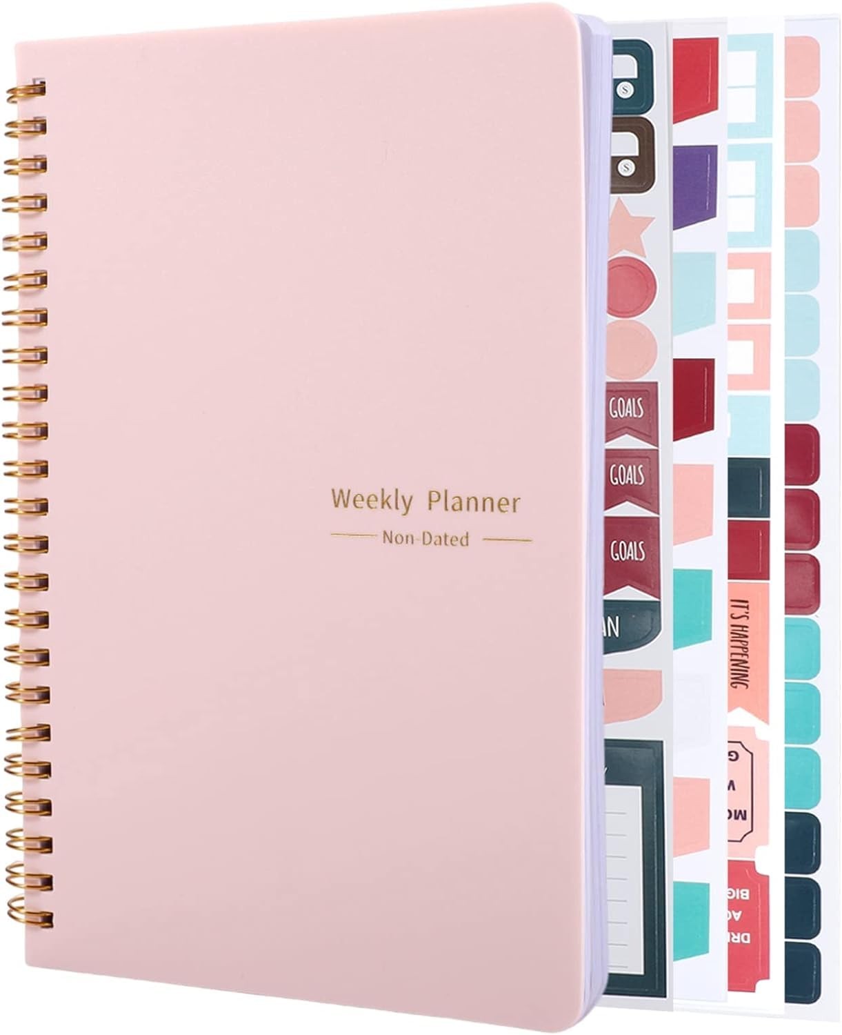 Undated Weekly Planner with Habit Tracker, 52 Weeks To Do List Notebook A5 We…