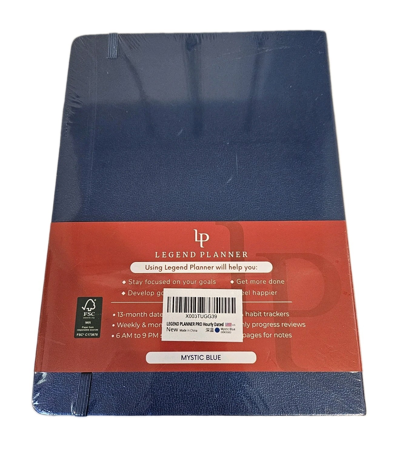 NEW Sealed Legend Planner Pro Dated Hourly Weekly Jan 2026-Jan 2027 Mystic Blue