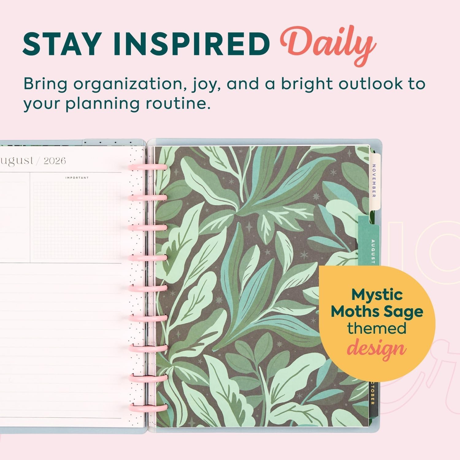Happy Planner Disc-Bound Planner July 2026–June 2027, Includes 3 Extra Months…