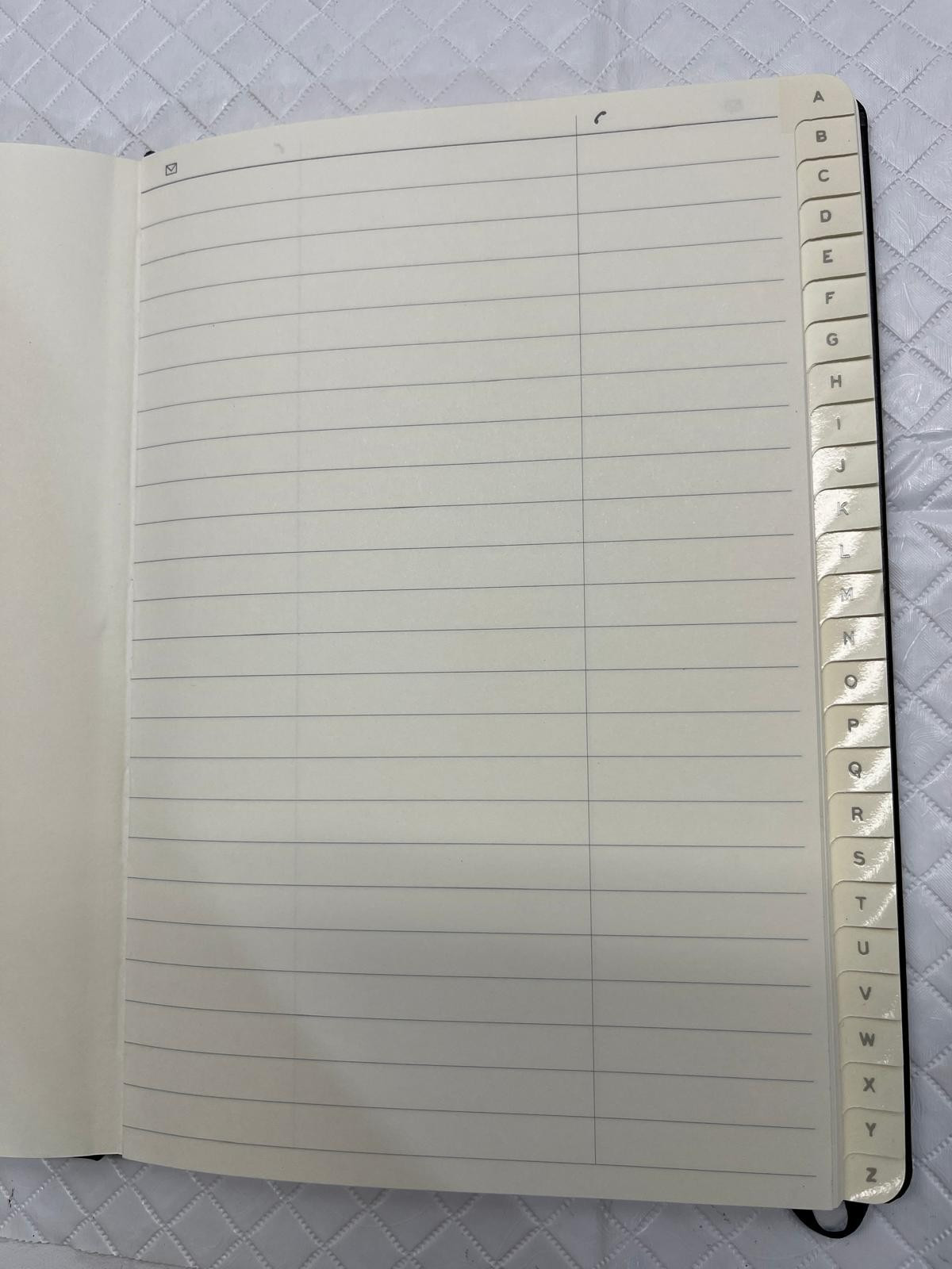 Leuchtturm1917 Address Book Medium A5 Hardcover Black