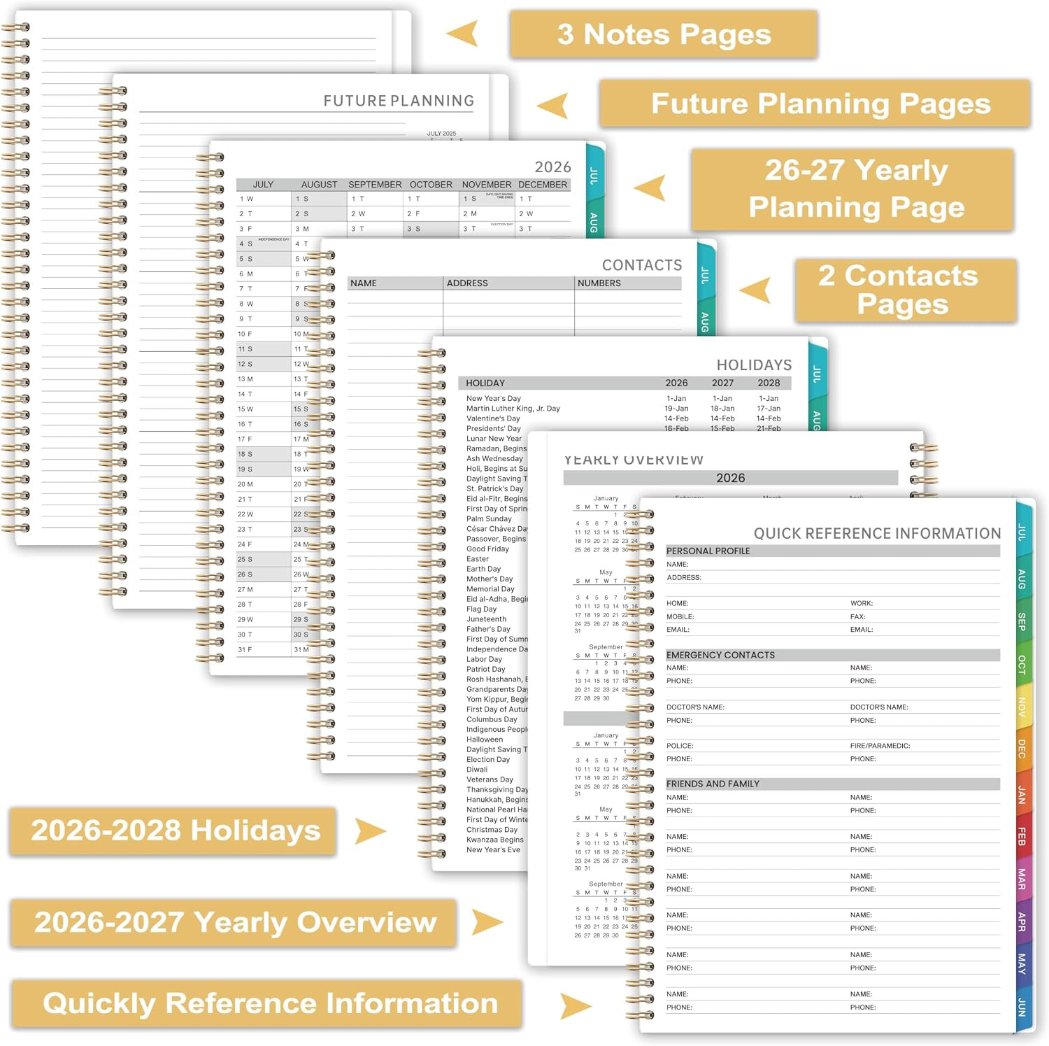 Hourly Appointment Book 2026-2027 Daily Weekly Planner 30 Minute Calendar 9×11