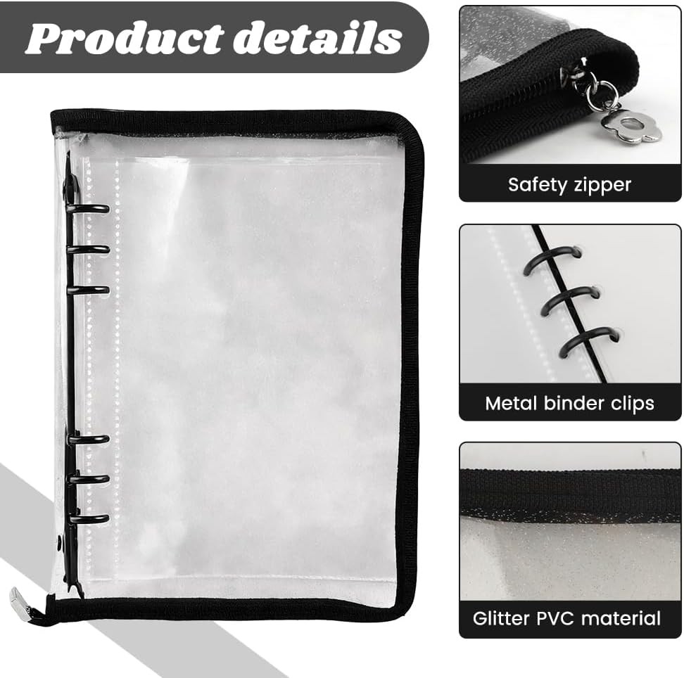 Sticker Binder Album A5 Zipper Pocket Storage