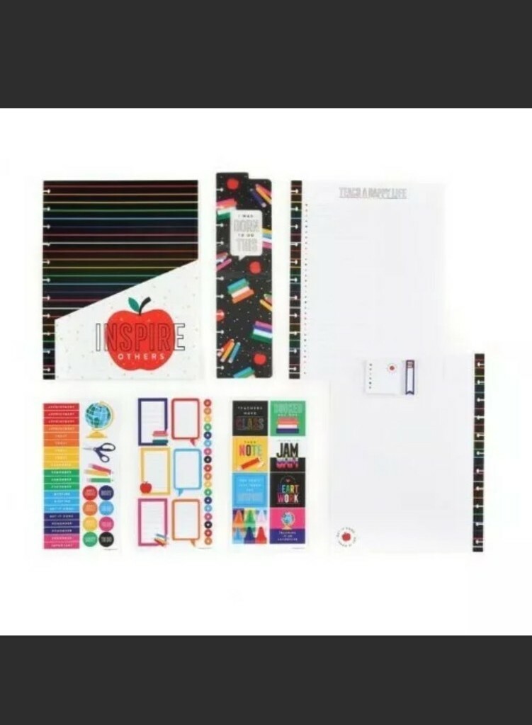 The Happy Planner Accessories Teacher Pack, 125 Pieces, Inspire Others