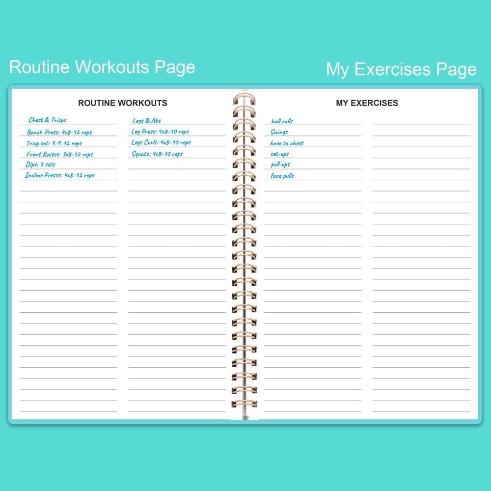 Portable A5 Fitness Journal – 136 Pages for Effective Weight Loss & Gym Tracking