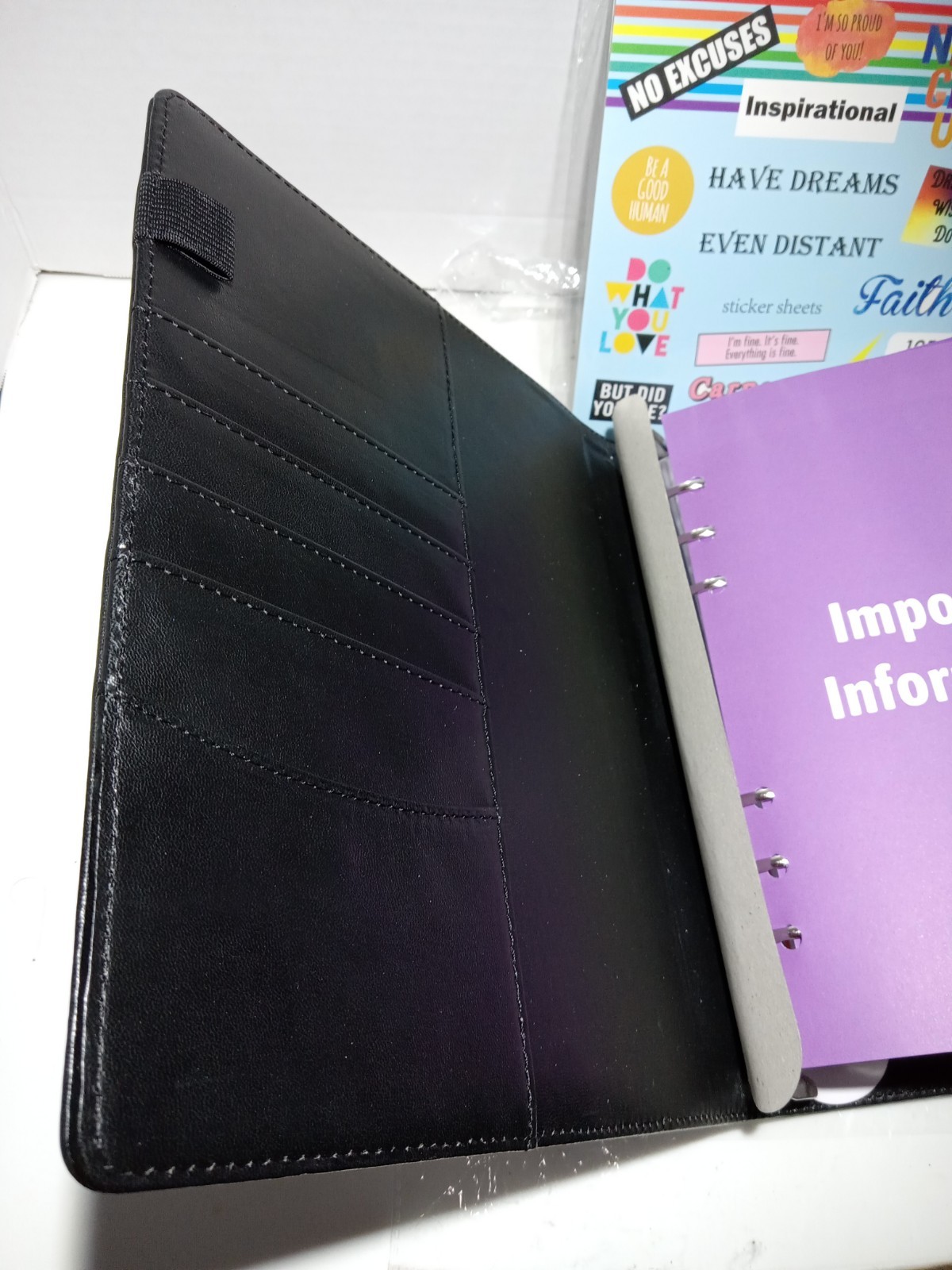 4 In 1 Cancer Journal Planner 365 Days Binder, With encouragement stickers